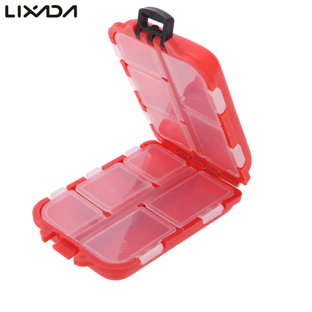 Коробка для рыболовных снастей коробка мелких приманок 10 отделений прозрачный