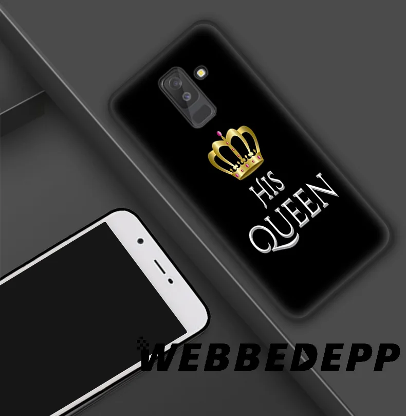 WEBBEDEPP Король Королева пара подарок день рождения Мягкий силиконовый чехол для