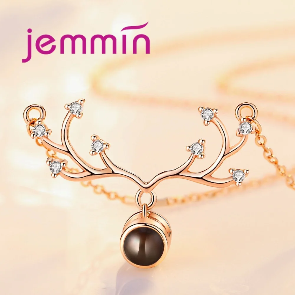 

High Quality Korean Style 925 Sterling Silver Pendant Chain Necklaces Crystal Choker Wedding Party Jewelry for Women Joyas