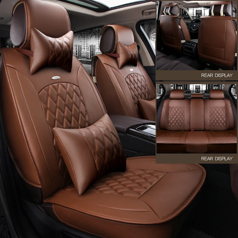 WLMWL универсальный кожаный чехол автокресла для BMW Все модели f30 f10 e46 x5 e70 x1 x3 e39 x4 f11