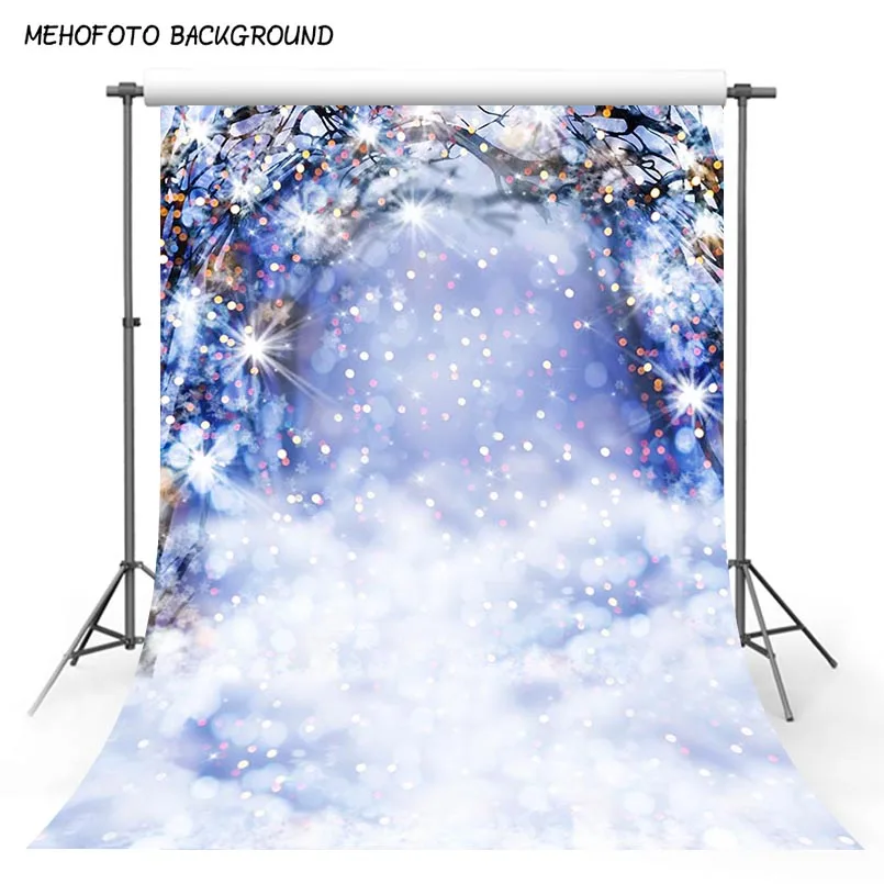 Рождественский фон для фотосъемки с блестками сломанный светильник блеск