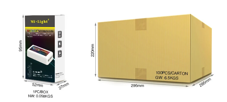 MiLight FUT035 FUT036 FUT037 FUT038 FUT039 2,4G RF беспроводной Одноцветный диммер CCT RGB RGBW RGB+ CCT контроллер светодиодной ленты