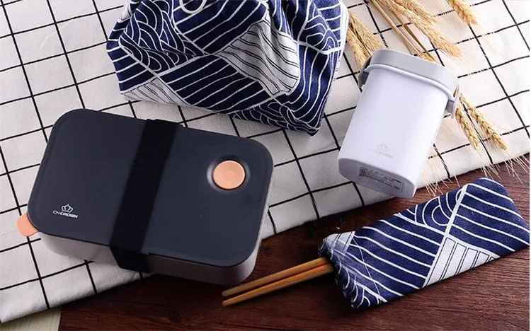 Bento box японский стиль пластиковые коробки обед портативный microwavable посуда с сумки суп поле ложки палочками 17