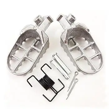 Silver Подножки подножка для XR50R CRF50 CRF70 CRF80 CRF100F Dirt Pit Велосипед Мотоцикл Мотокросс D15 - Цвет: Silver