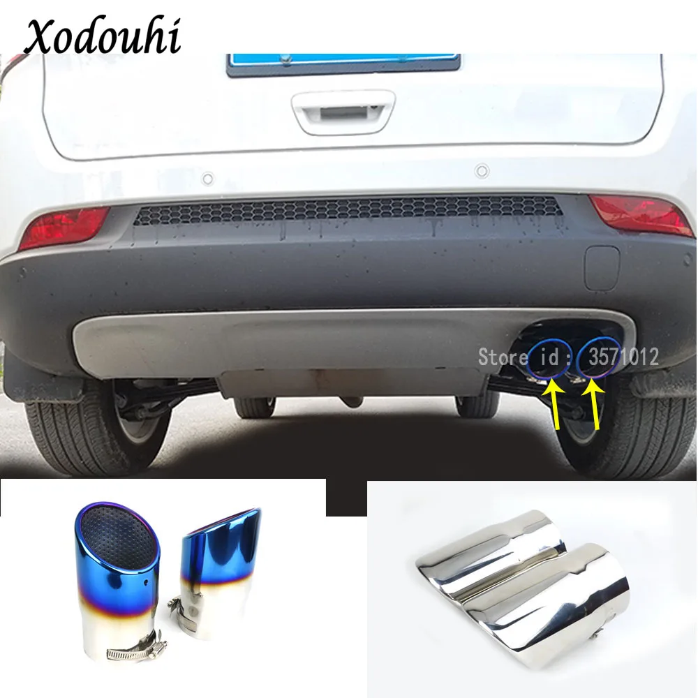Для Jeep Compass 2017 2018 2019 2020 глушитель корпуса внешний наконечник хвостовой трубы