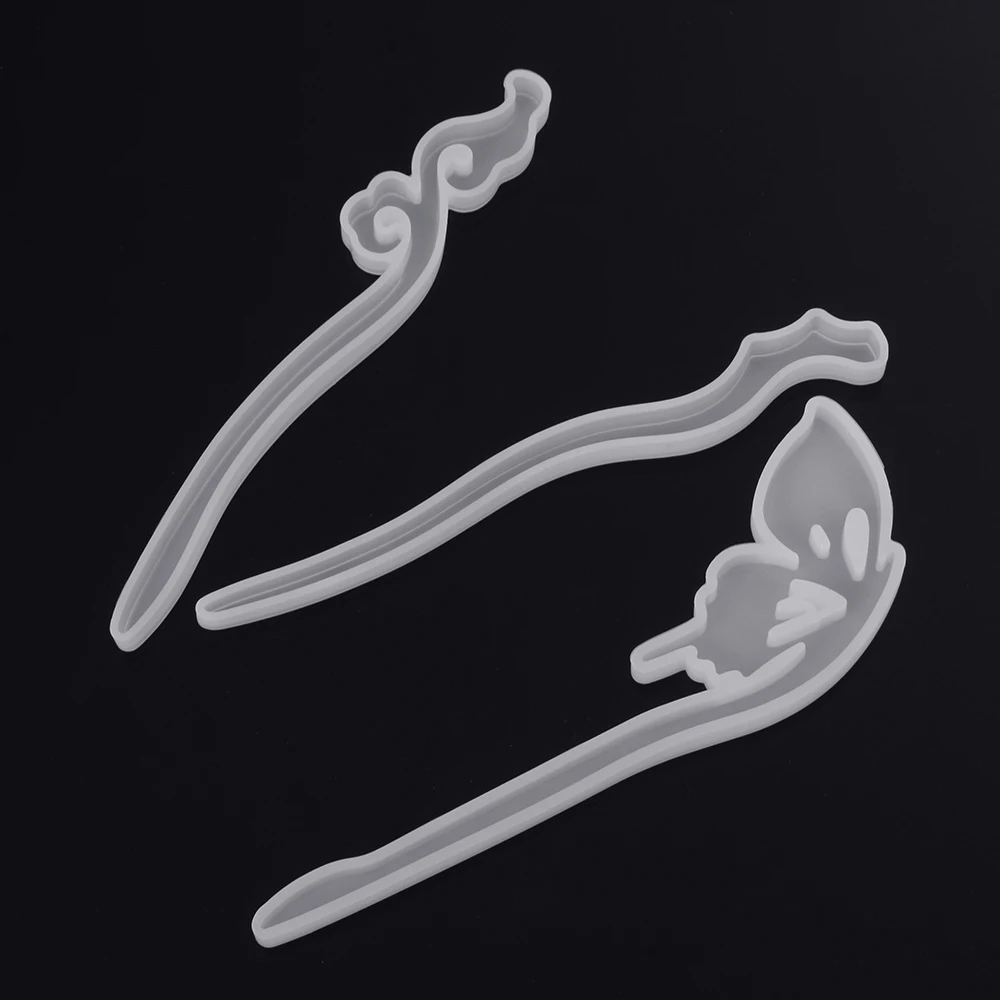3D Transparent Silicone Comb Mold Epoxy Resin Molds For DIY Jewelry Making Tools Comb/Hairpin Mould Craft | Украшения и