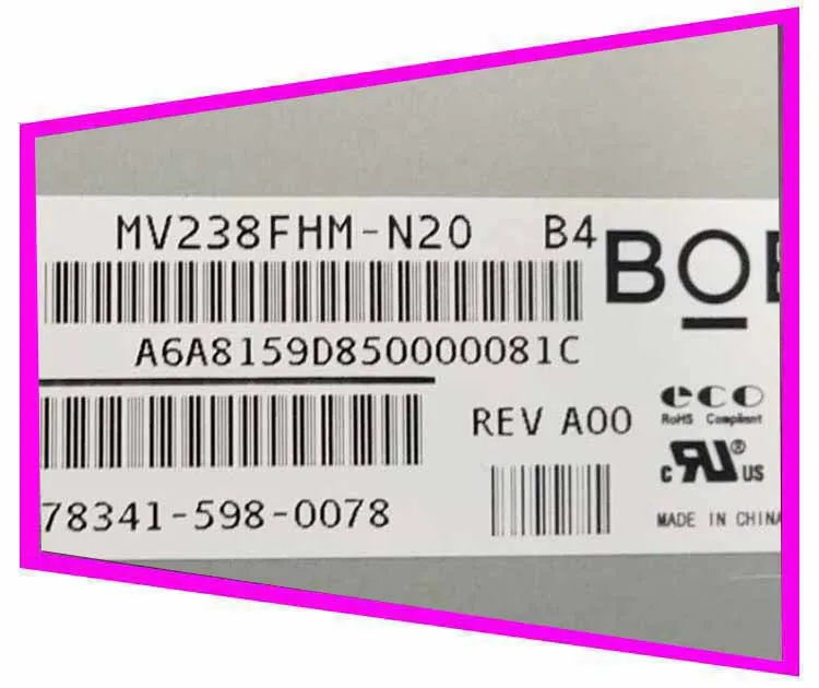 TPV Оригинальный Новый BOE 23 8 дюймов mv238fhm n20/n10/n30 HD полный угол обзора ЖК