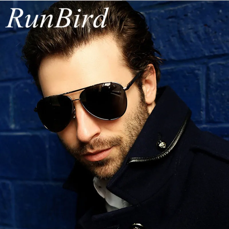 Мужские солнцезащитные очки RunBird из алюминиево-магниевого сплава с