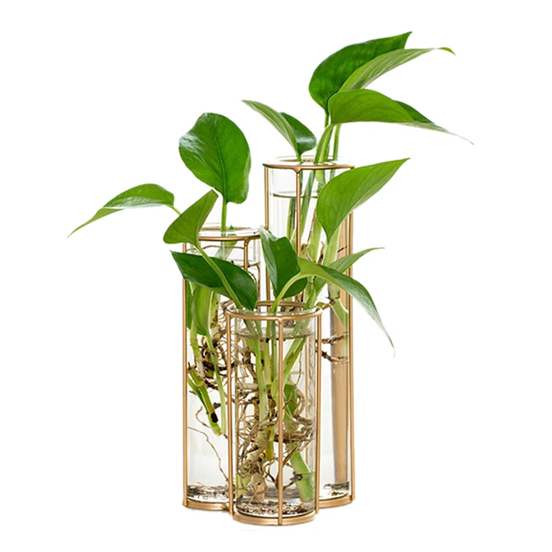 3 Vase L Современная стеклянная ваза в форме трубки, бутылка для цветочного растения, сделай сам, украшения для террариума, гидропонный зеленый Растительный контейнер, стеклянная ваза - Цвет: 3 Vase L