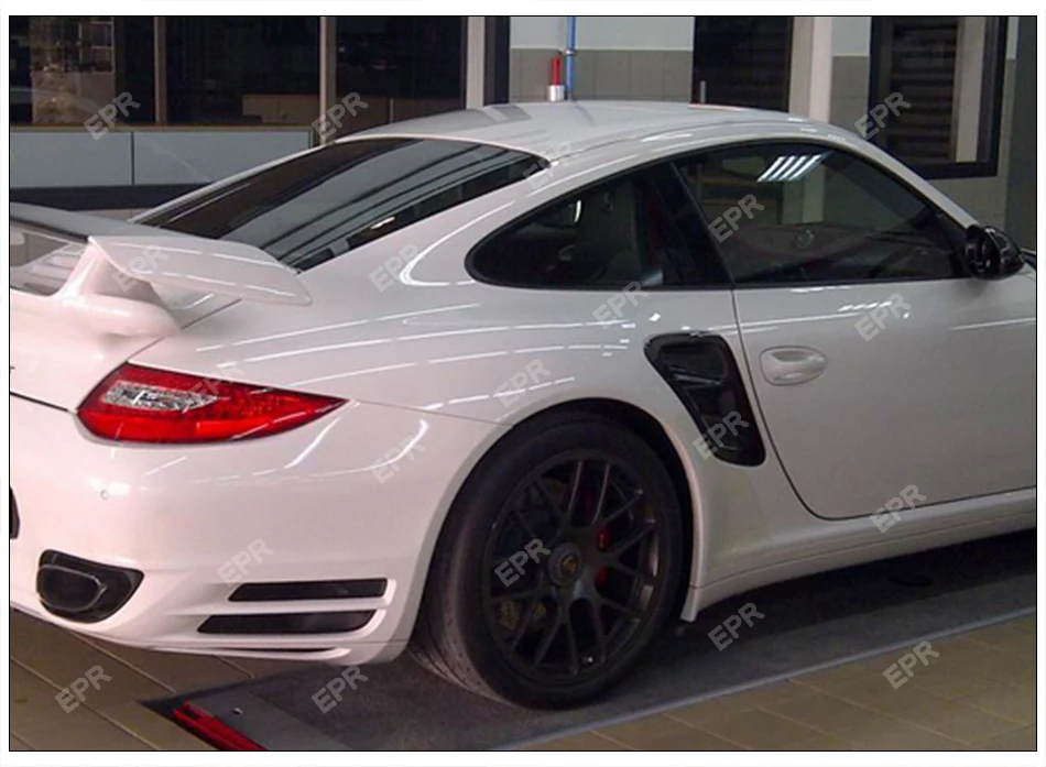 Для Porsche 997(2007-2010) Turbo и GT2 Turbo углеродного волокна сбоку воздухозаборника совки настройки части отделка Гонки 997 GT2 углерода вентиляционное отверстие
