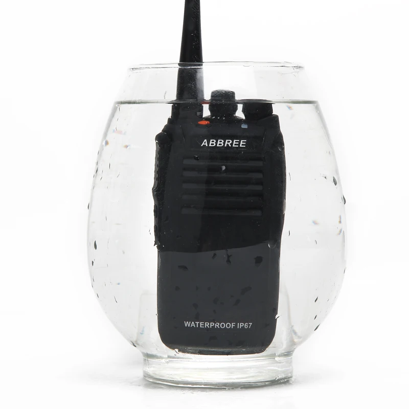 ABBREE AR W300 IP67 водонепроницаемый пыленепроницаемый UHF 400 480MHz 2200mAh CTCSS/DCS DTMF VOX Функция