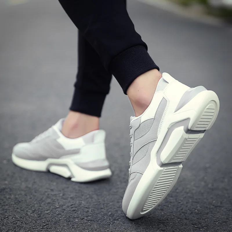 Shoes Men New Fashion Sneakers Man Trainers Breathable Mens Casual 2019 Spring Lace Up Flats Footwear | Обувь