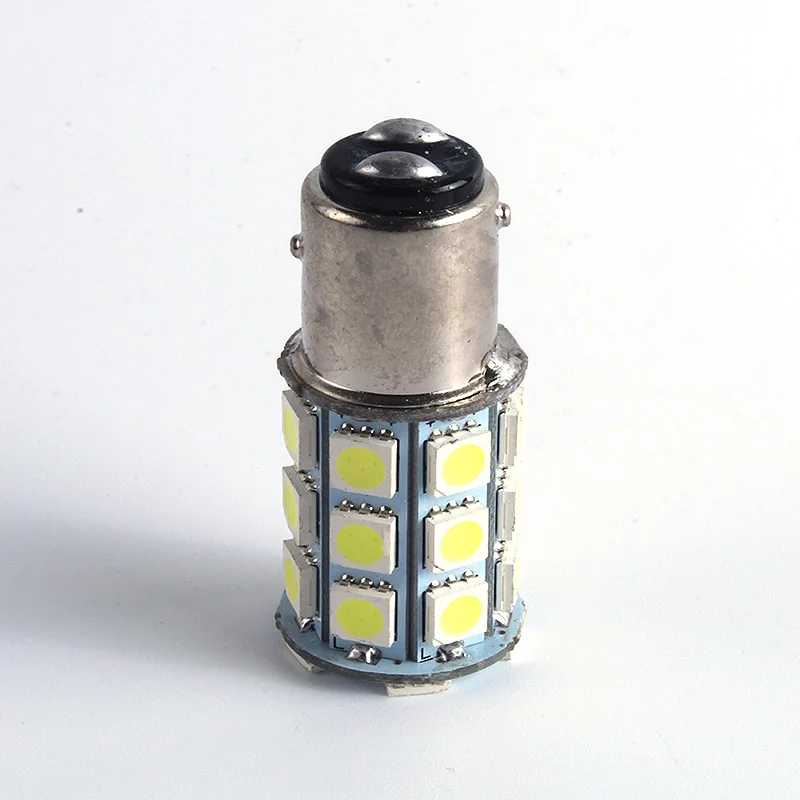 2 шт. 1157 BA15D 5050 SMD 27 LED Автомобильный задний якорь лампа заднего света DC 12V # S018Y