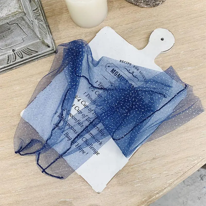 blue SP& CITY, романтические прозрачные блестящие женские носки, тонкие, летние, короткие носки, модные, Harajuku, сетчатые, хипстерские - Цвет: blue