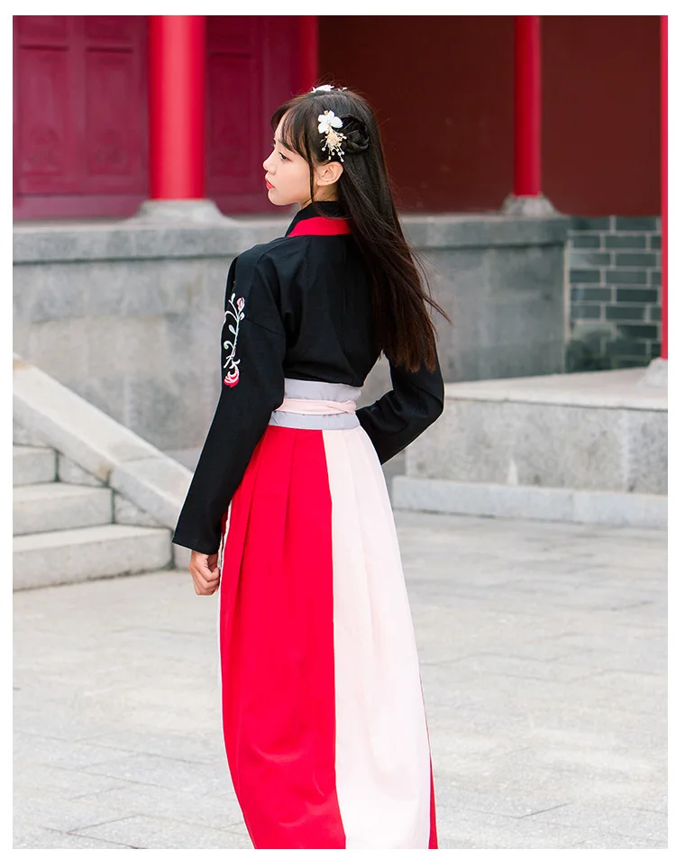 Hanfu женское народное платье ушу Одежда Женская Китайская одежда в старинном стиле платье Чонсам традиционная китайская одежда для женщин