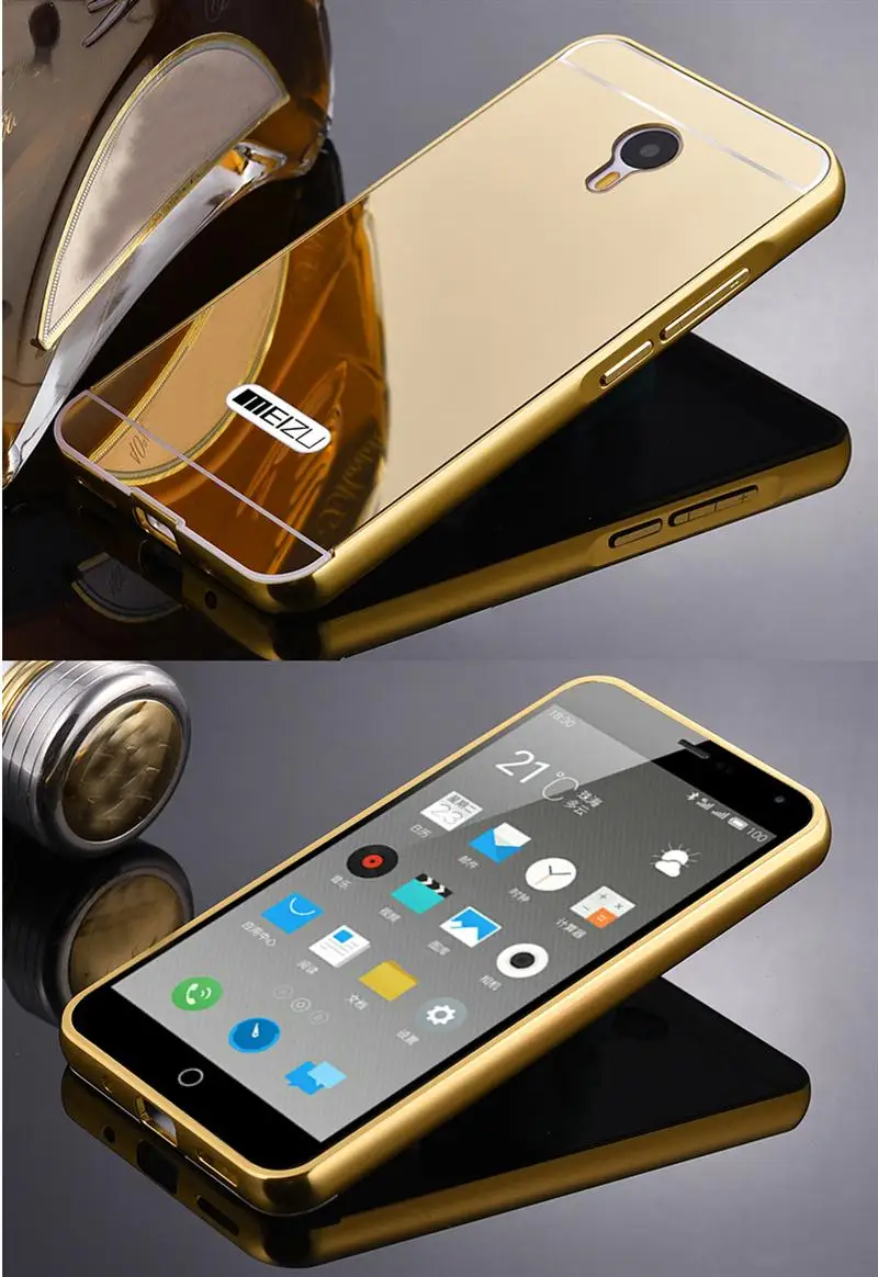 Роскошный металлический алюминий для Meizu M2 Примечание meilan Note2 Чехол Съемный +