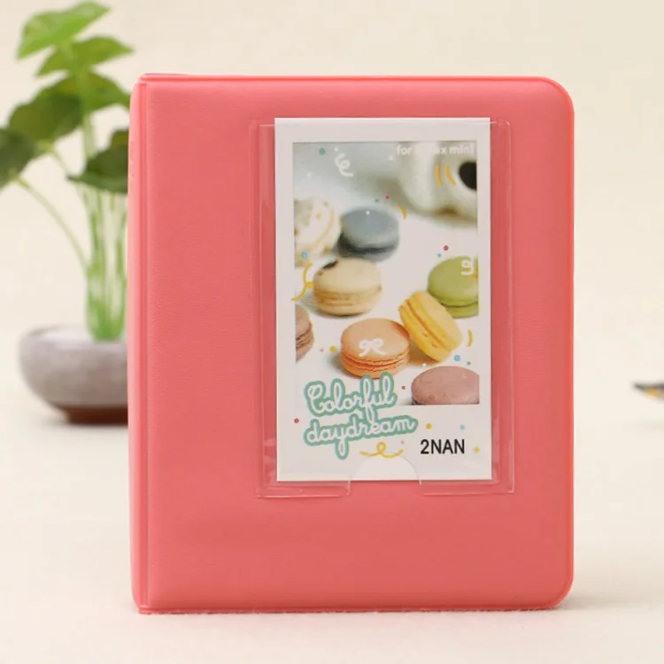 color 11 Конфетный цвет 64 кармана 3 дюймов фотоальбом Fujifilm Instax Mini films Instant Mini 9 8 7s 70 25 90 кредитное имя держатель для карт - Цвет: color 11