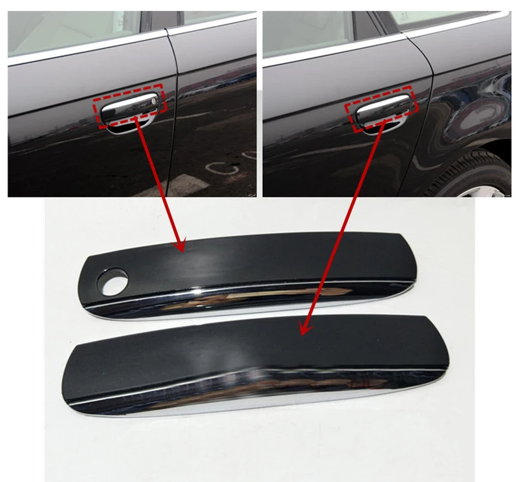 4 шт. накладки на ручки для Audi A6 C6 2005 2011|Хромирование| |