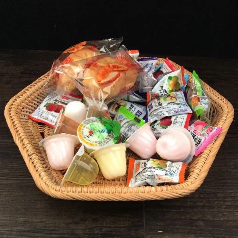 Плетеная корзина для фруктов Винтажный дизайн бытовая миска еды тарелка