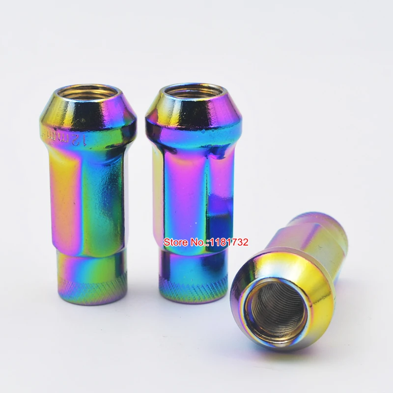 Neo Chrome M12 X 1 5 стальные гайки Muteki SR48 для Honda Toyota|lug nuts|m12 x 1.5neo chrome |
