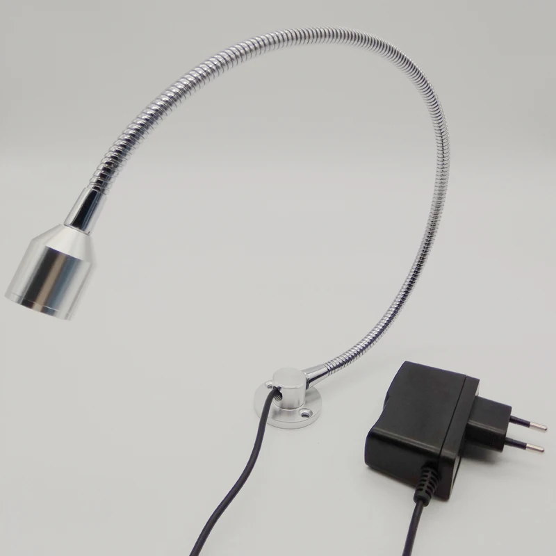 Настенная Светодиодная лампа для чтения с изголовьем змеи 220 В переменного тока 1