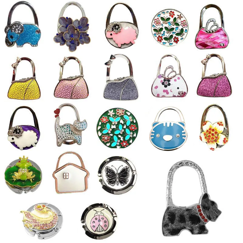 Hot Selling Lovely Colorful Folding Handbag Purse Tote Bag Hanger Decor Holder Table Hook For Gift -B5 | Багаж и сумки