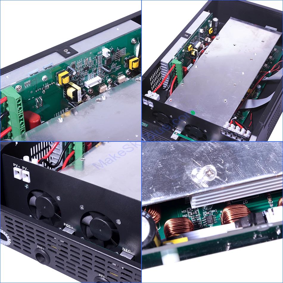 4KVA 3200W Гибридный MPPT инвертор для солнечной батареи 48V DC до 230V AC MakeSkyBlue 60A MPPT зарядное устройство с ЖК-дисплеем