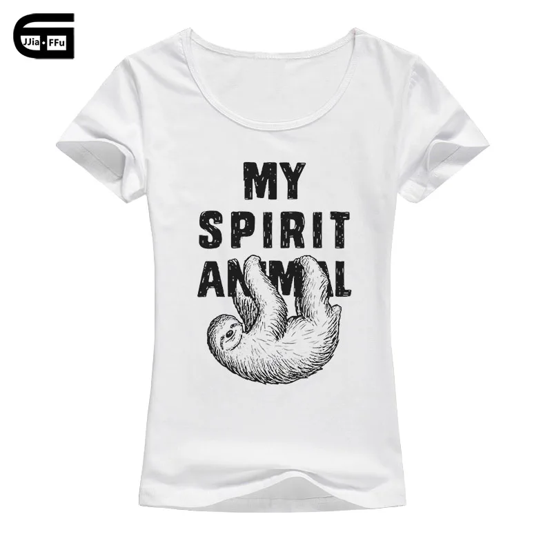 Sloth-my spirit animal забавная Футболка модная женская новая забавная Футболка с принтом полярного медведя женские хлопковые топы футболки B171