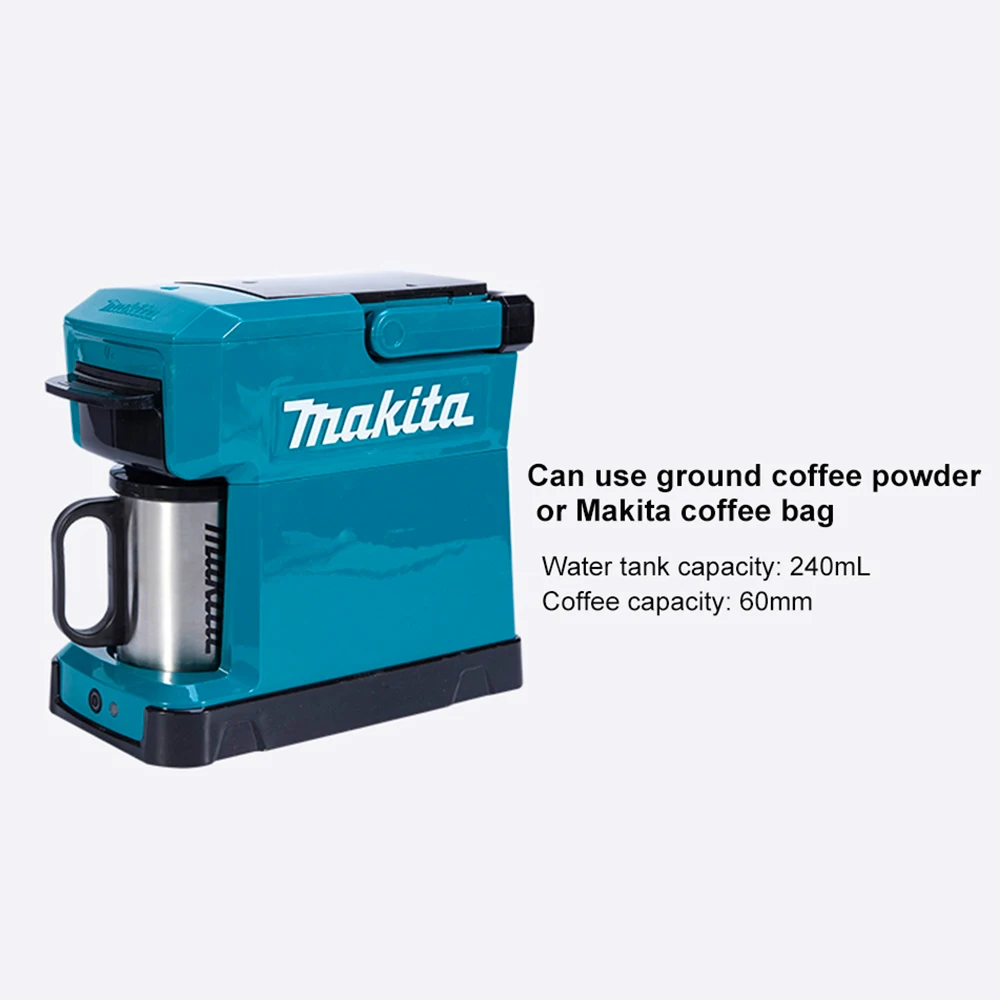 Япония Makita Беспроводная Кофеварка DCM501 перезаряжаемая кофемашина 18 в уличная удобная в переноске Рабочая кофемашина 12 в 250 мл