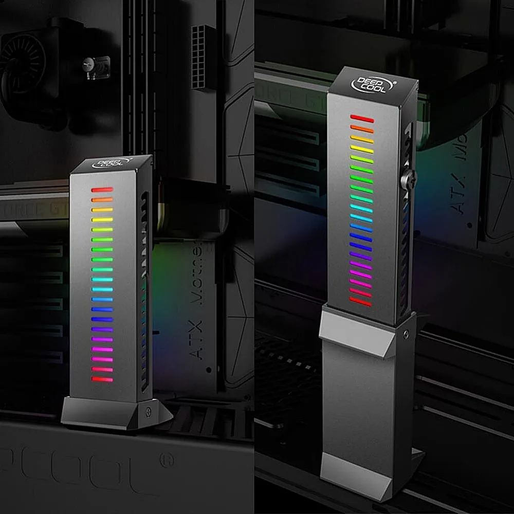 Кронштейн для видеокарты DEEPCOOL GH-01A-RGB с поддержкой RGB, держатель для видеокарты, кронштейн для настольной видеокарты