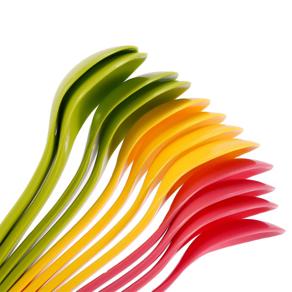 Ложка детская пластиковая безопасная 12 шт./лот|Принадлежности| |