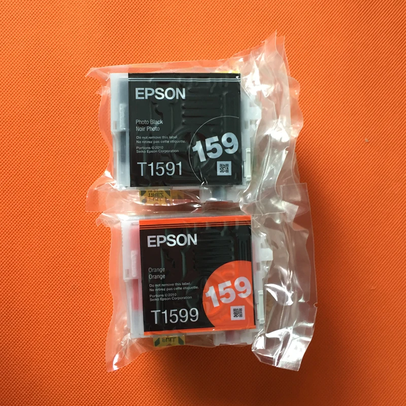 Оригинальный чернильный картридж 159 T1590 T1599 для принтера Epson R2000 R2000S 8 шт.|ink cartridge|ink