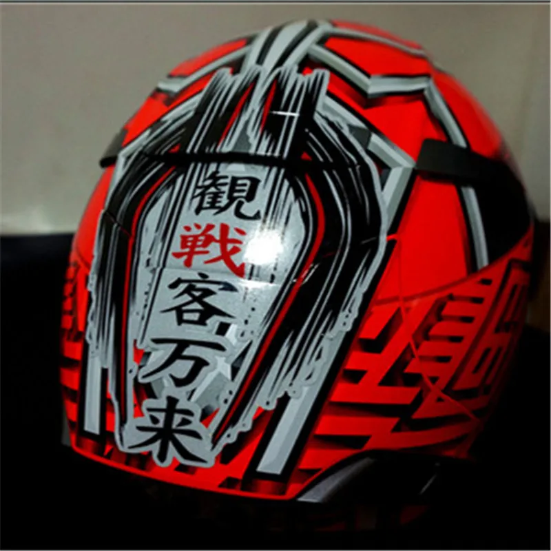Мотоциклетные гоночные наклейки шлем козырек украшение объектива автомобильные