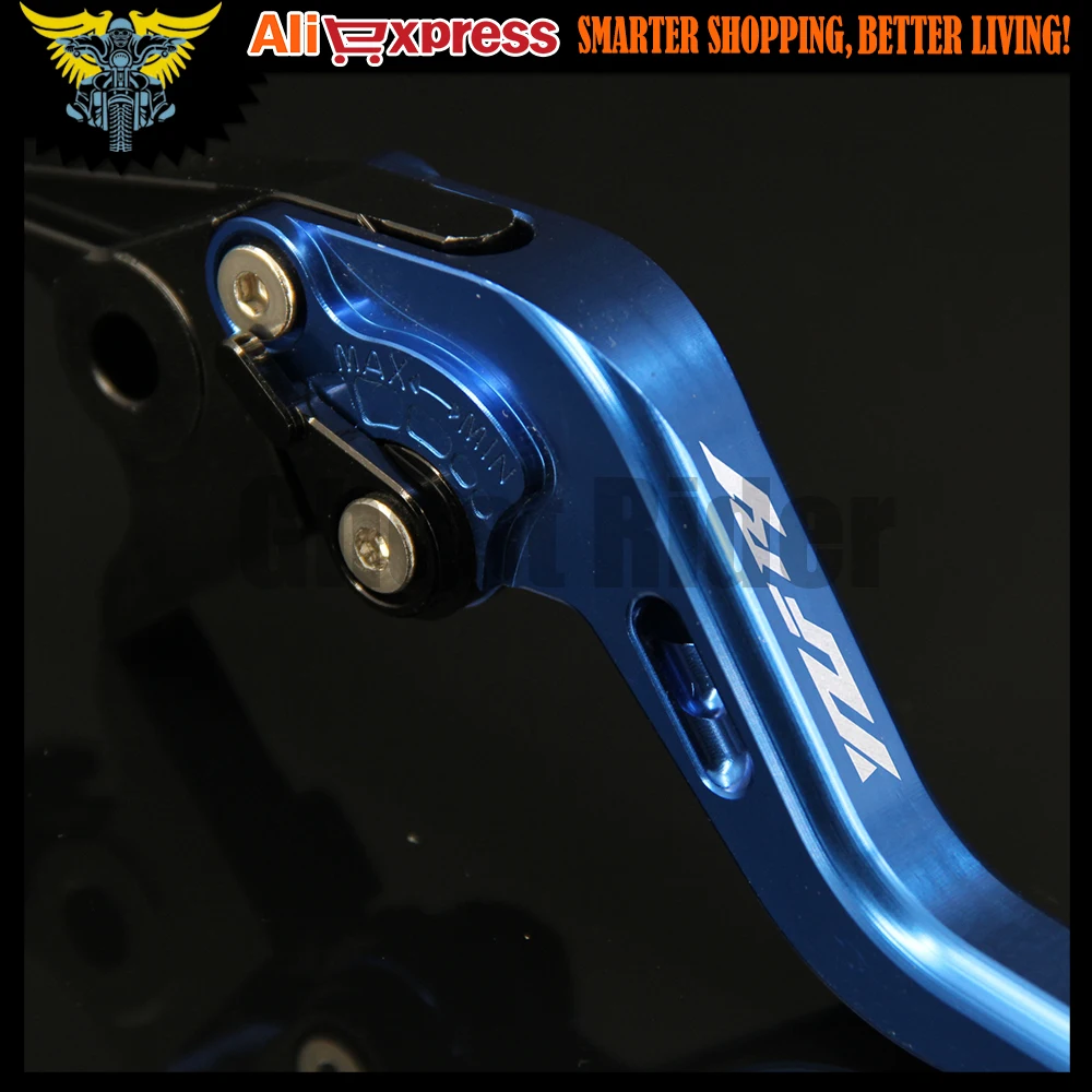 Лазерный Логотип (YZF R1) синие регулируемые Короткие Рычаги сцепления с 2 пальцами