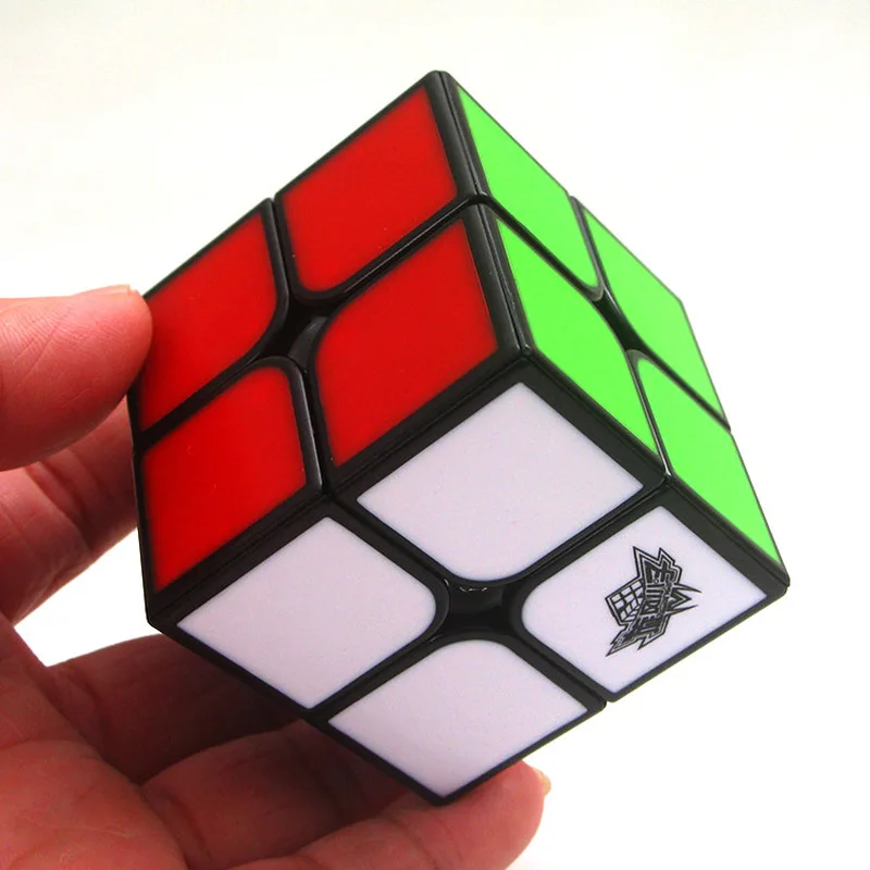 Новое поступление Циклон Мальчики FeiZhi 2x2x2 плитки Cube Magic черный профессиональный