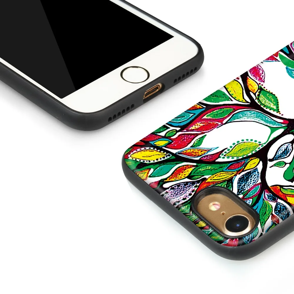Maze for iPhone 7 Painted Phone Case Beautiful Big Tree A Vibrant with Colorful Leaves Pattern Protective Shell | Мобильные телефоны