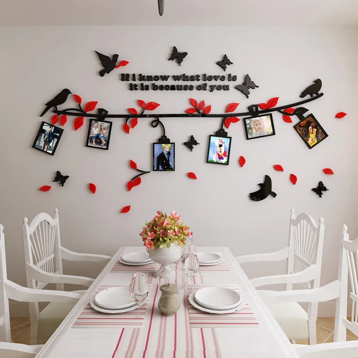 Новинка 2017 наклейки для фотографий 3D акриловые стереоскопические декоративные