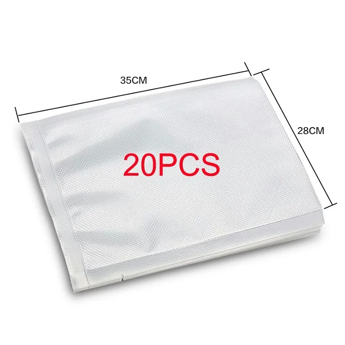 20pcs 28x35cm Упаковщик вакуумный мешок вакуумный упаковщик мешки для хранения продуктов питания пленки для упаковки свежести до более 28x35 см 17x25 см вакуумные упаковочные мешки - Цвет: 20pcs 28x35cm
