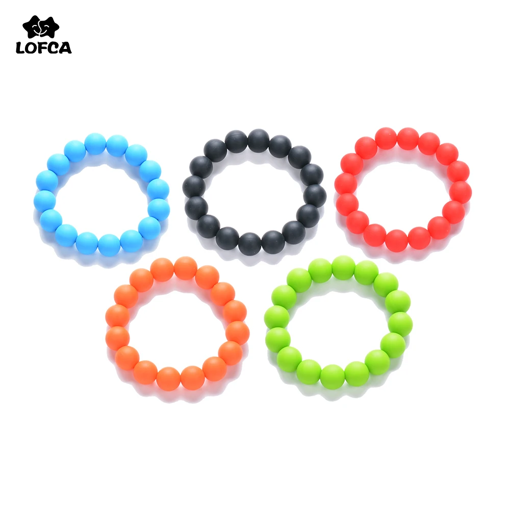 Горячий модный силиконовый браслет для прорезывания зубов детский