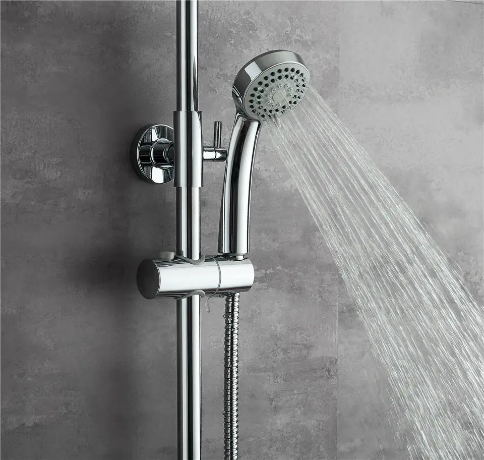 LEDEME Штанга с тропическим душом латунь Цвет: хром L2400