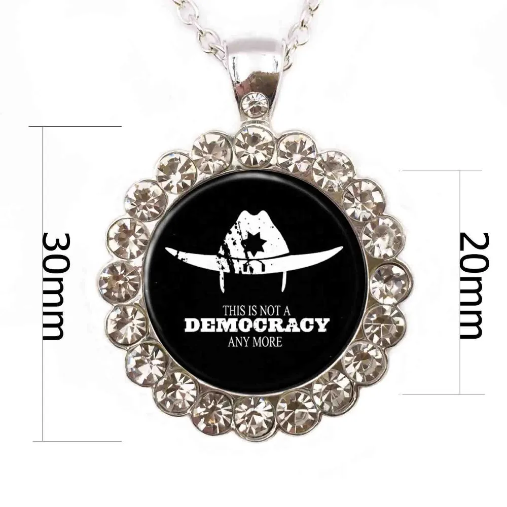 Ожерелье Ходячие мертвецы подвеска Рик Панк ювелирные изделия готические очки