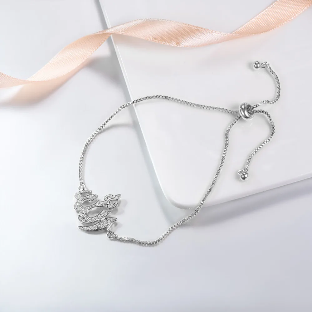 U7 высококачественный медный с фианитами Шарм-браслеты регулируемый религиозный