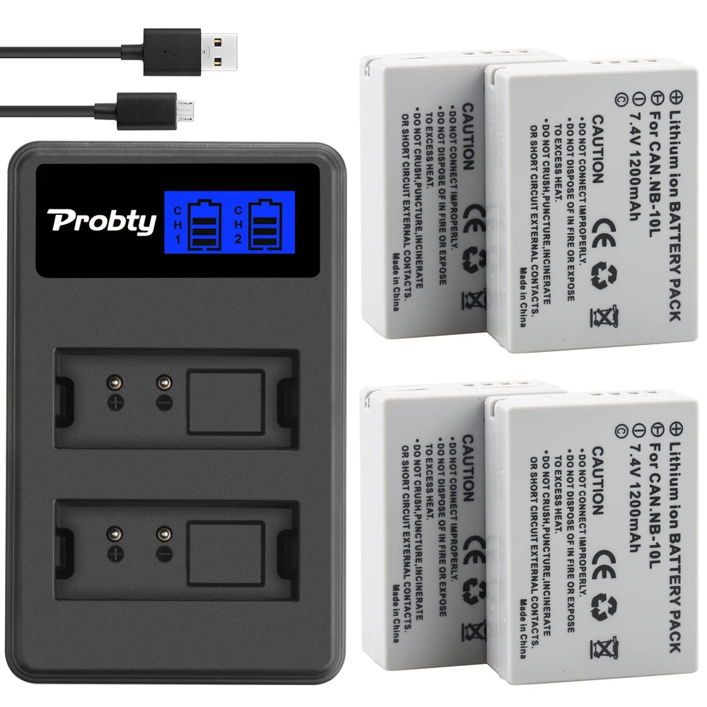 Сменный аккумулятор и двойное зарядное устройство USB для Canon SX40 HS SX40HS SX50 SX60 G1 X G3 G15