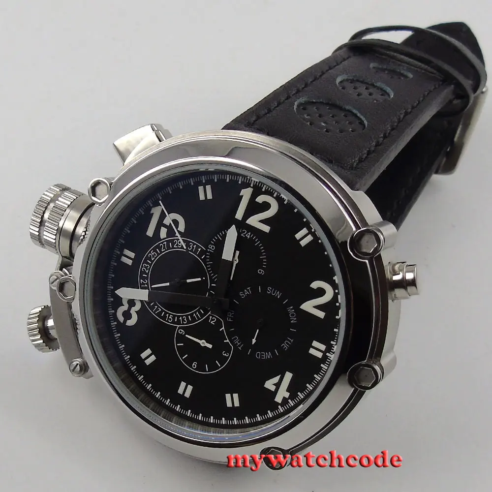 Часы мужские стерильные 50 мм с кожаным ремешком|watch men|watch men watchwatch watch |