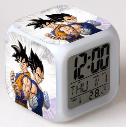 Цифровой 3D будильник Seven Dragon Ball светодиодный Будильник с одним лицом подарок на
