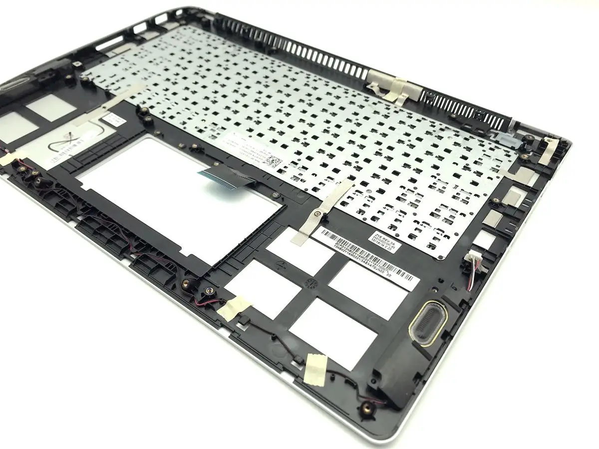 Клавиатура для Asus VivoBook V301L V301LA V301LP R304LA R304L S301L S301LA S301LP серебристый чехол поддона