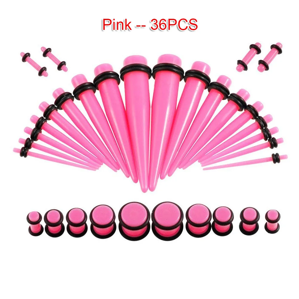 Акриловый ушной датчик конический штекер набор растягивающиеся наборы Тоннель