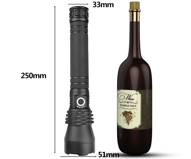 Yunmai CREE XHP70.2& XHP50 высокомощный тактический светодиодный фонарик, фонарь, светильник 18650& 26650, фонарь на батарейках