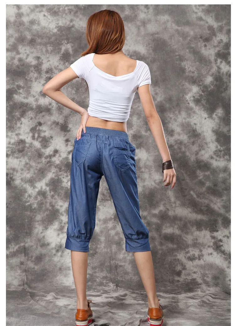 Летняя женская обувь размера плюс однотонные с эластичной резинкой на талии