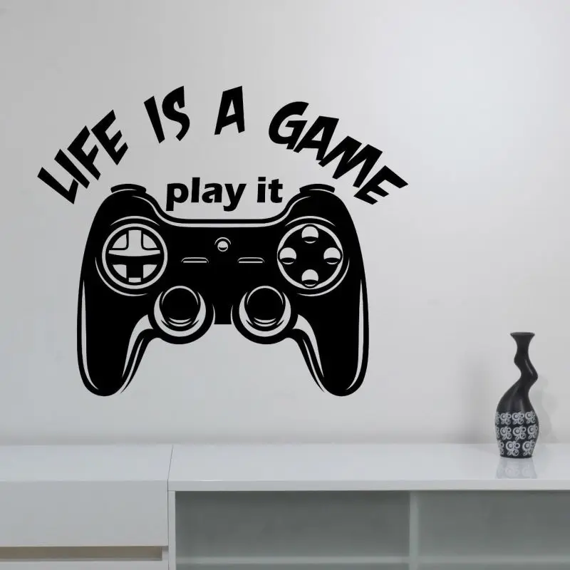 Детальная геймерская наклейка плакаты игровой тематики геймер винило настенные